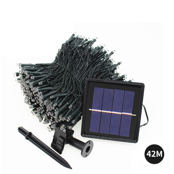 42m 400led string solar powered fairy