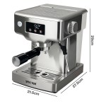 spector 20 bar espresso coffee machine maker milk frother cappuccino latte cafe spector 20 bar espresso coffee machine maker milk frother cappuccino latte cafe