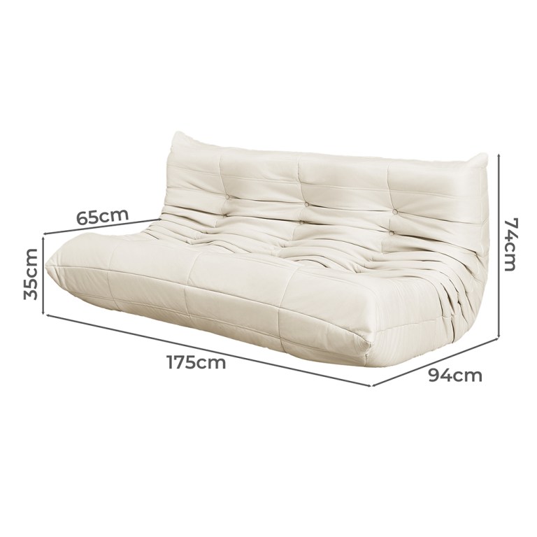 levede 3 seaters floor sofa caterpillar lounge