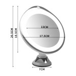 10x magnifying makeup led mirror 360 dgree