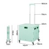 folding shopping trolley cart portable green folding shopping trolley cart portable green