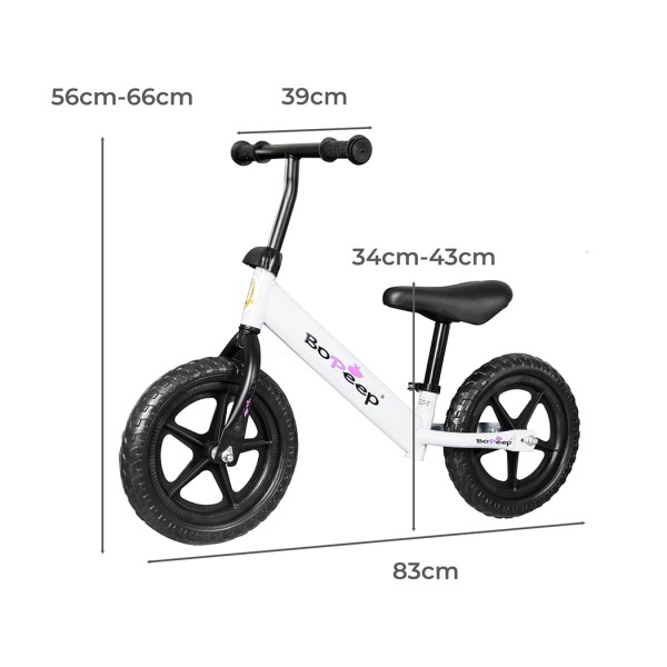 bopeep kids balance bike ride on toys white bopeep kids balance bike ride on toys white