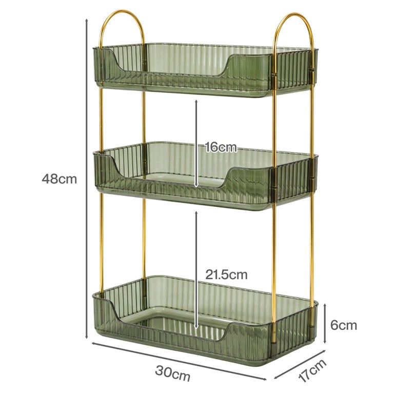 ilus makeup organiser vanity countertop shelf cosmetic holder storage green ilus makeup organiser vanity countertop shelf cosmetic holder storage green