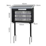 spector electric bug zapper lamp outdoor indoor