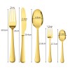 stainless steel cutlery set travel knife gold stainless steel cutlery set travel knife gold