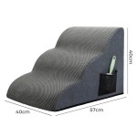 pawz 3 steps pet stairs dog ramp high density foam grey pawz 3 steps pet stairs dog ramp high density foam grey