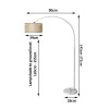 emitto modern led floor lamp reading beige emitto modern led floor lamp reading beige