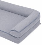 pawz cooling orthopedic dog bed waterproof lining washable memory foam grey xl