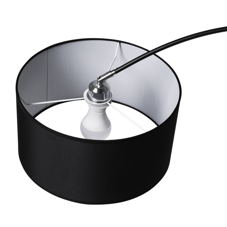 emitto modern led floor lamp reading black