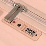 slimbridge 26" luggage trolley travel hard pink