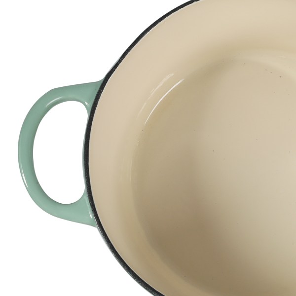 toque 4l enamel dutch oven pot in green colour toque 4l enamel dutch oven pot in green colour