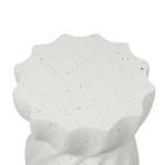 levede side table end terrazzo hourglass