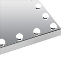 yezi led vanity makeup mirror 42x50cm