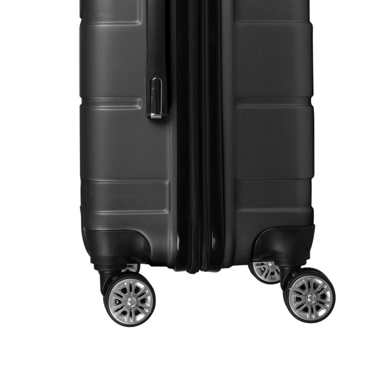 slimbridge 24" inch expandable luggage black 24 inch