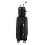 slimbridge 2pcs 20"travel luggage set black slimbridge 2pcs 20"travel luggage set black