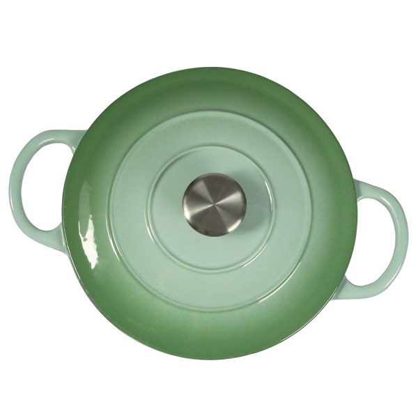 toque 4l enamel dutch oven pot in green colour toque 4l enamel dutch oven pot in green colour