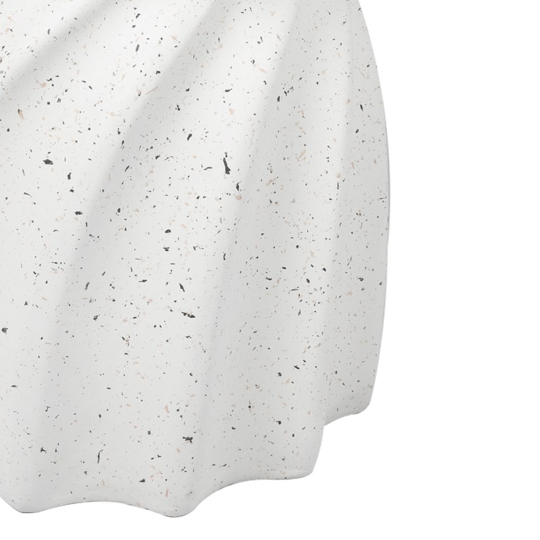 levede side table end terrazzo hourglass
