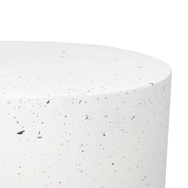 levede side table terrazzo round end