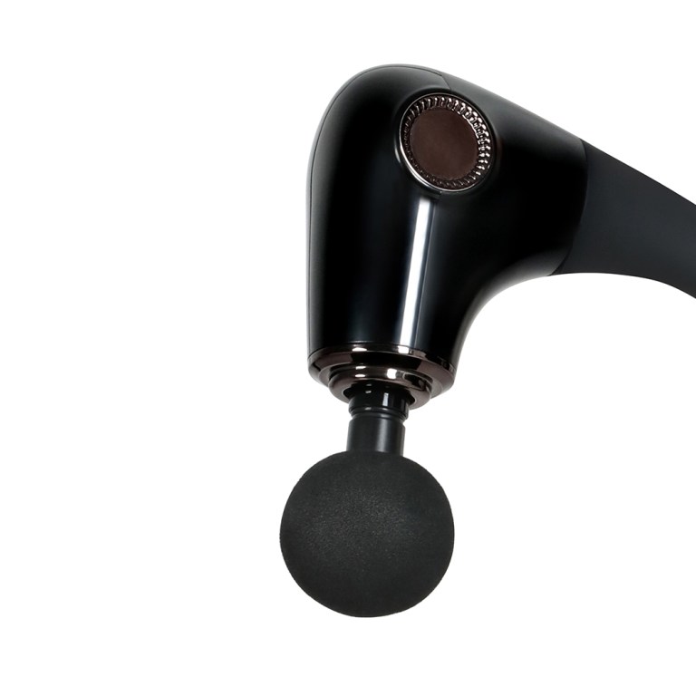 spector extended handle massage gun black