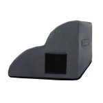 pawz 2 steps pet stairs dog ramp high density foam grey