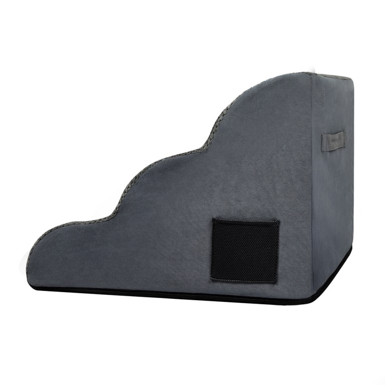 pawz 3 steps pet stairs dog ramp high density foam grey pawz 3 steps pet stairs dog ramp high density foam grey