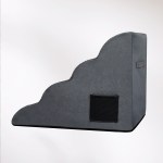 pawz 4 steps pet stairs dog ramp high density foam grey pawz 4 steps pet stairs dog ramp high density foam grey