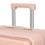 slimbridge 26" luggage trolley travel hard pink