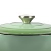 toque 4l enamel dutch oven pot in green colour toque 4l enamel dutch oven pot in green colour