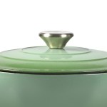toque 4l enamel dutch oven pot in green colour