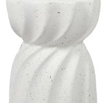 levede side table end terrazzo hourglass