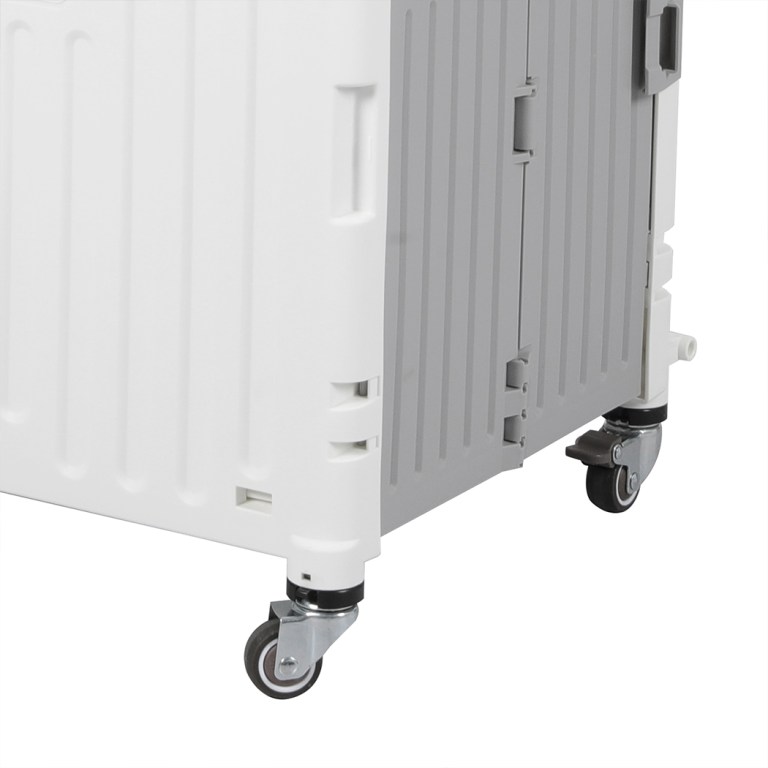 folding shopping trolley cart portable beige