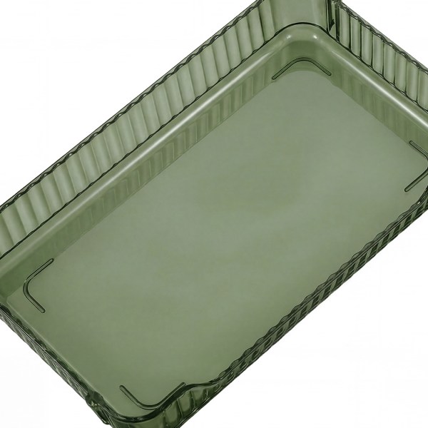 ilus makeup organiser vanity countertop shelf cosmetic holder storage green