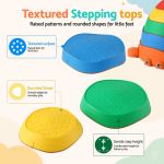 keezi kids stepping stones balance stone set crab indoor outdoor 5pcs keezi kids stepping stones balance stone set crab indoor outdoor 5pcs