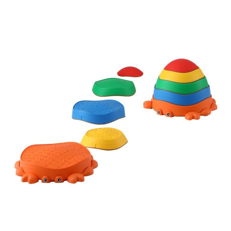 keezi kids stepping stones balance stone set crab indoor outdoor 5pcs keezi kids stepping stones balance stone set crab indoor outdoor 5pcs