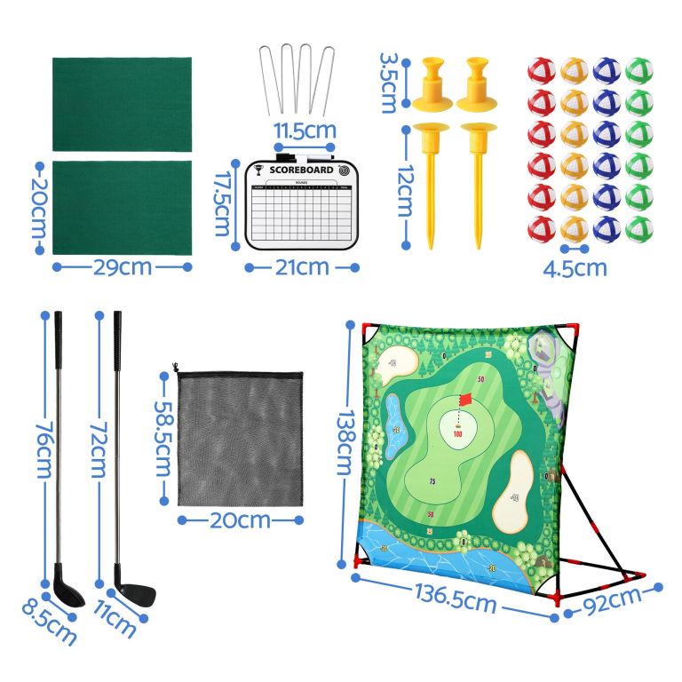 keezi kids golf chipping game set with stand, 24 sticky balls, adjustable club & 2 hitting mats for indoor outdoor ages 3 12 play keezi kids golf chipping game set with stand, 24 sticky balls, adjustable club & 2 hitting mats for indoor outdoor ages 3 12 play