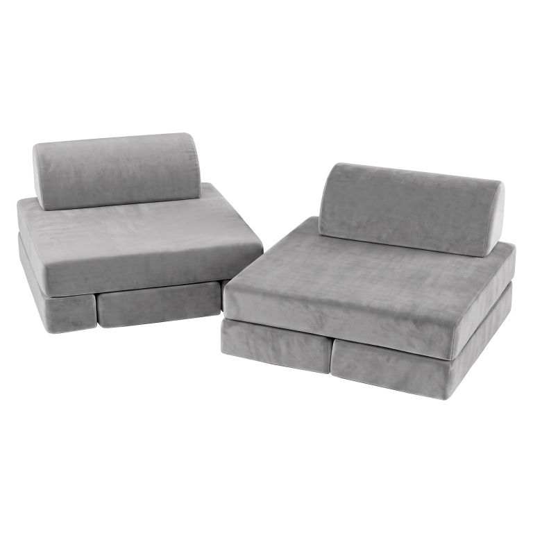 keezi 12pcs modular kids play couch foam sofa set with removable washable cover grey playroom keezi 12pcs modular kids play couch foam sofa set with removable washable cover grey playroom