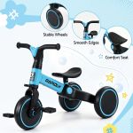 rigo tricycle bike, kids bike with 3 wheels, carbon steel 70cm blue rigo tricycle bike, kids bike with 3 wheels, carbon steel 70cm blue