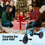 rigo tricycle bike, kids bike with 3 wheels, carbon steel 70cm blue rigo tricycle bike, kids bike with 3 wheels, carbon steel 70cm blue