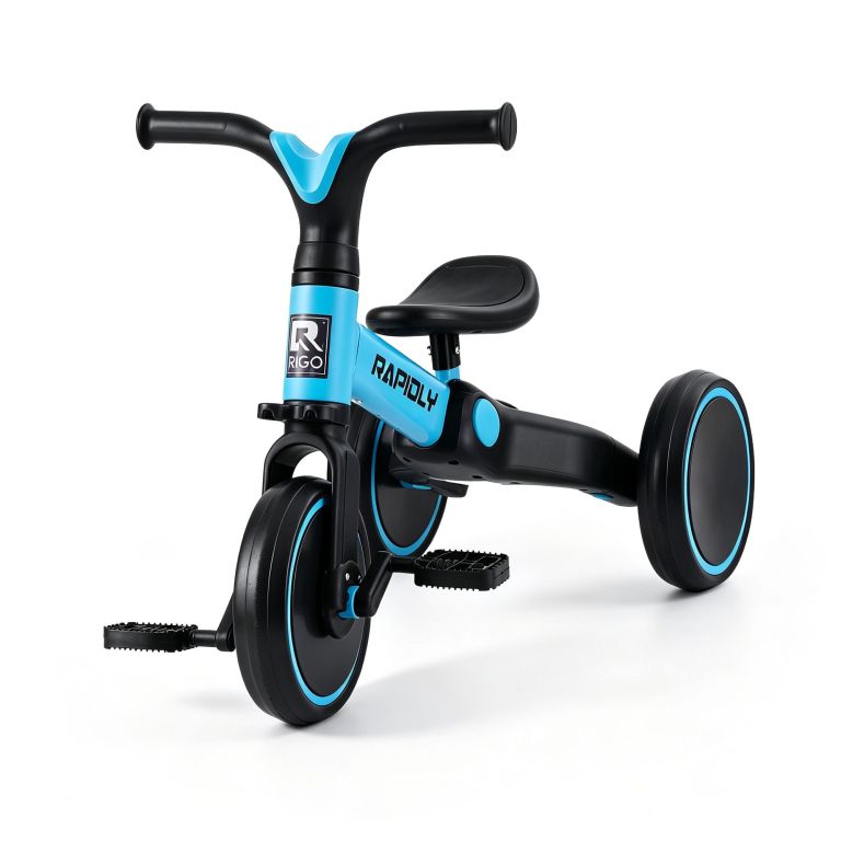 rigo tricycle bike, kids bike with 3 wheels, carbon steel 70cm blue rigo tricycle bike, kids bike with 3 wheels, carbon steel 70cm blue