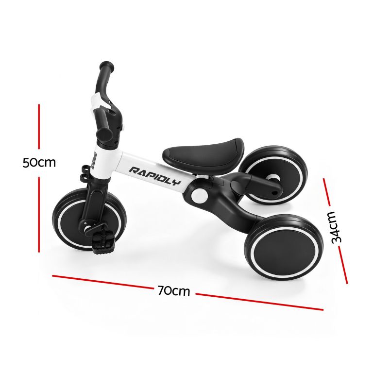 rigo tricycle bike, kids bike with 3 wheels, carbon steel 70cm white rigo tricycle bike, kids bike with 3 wheels, carbon steel 70cm white