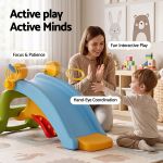 keezi kids slide set toddler indoor playset rocking horse ring toss multi colour keezi kids slide set toddler indoor playset rocking horse ring toss multi colour