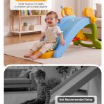 keezi kids slide set toddler indoor playset rocking horse ring toss multi colour keezi kids slide set toddler indoor playset rocking horse ring toss multi colour