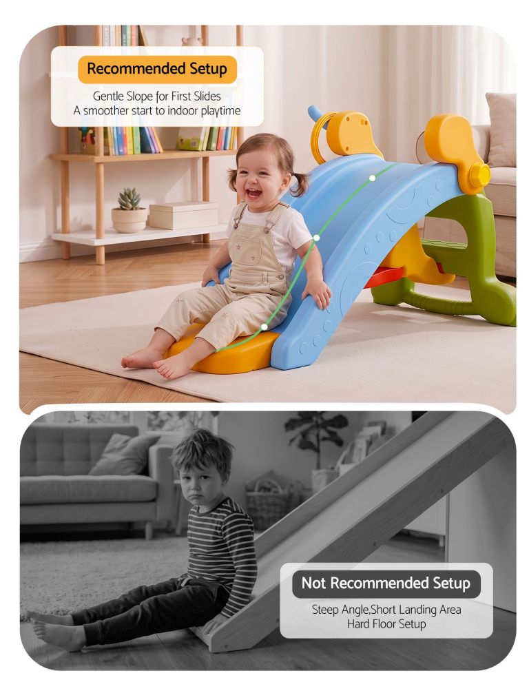keezi kids slide set toddler indoor playset rocking horse ring toss multi colour keezi kids slide set toddler indoor playset rocking horse ring toss multi colour