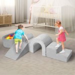 bopeep kids foam blocks play set pit climb crawl slide soft toddlers toys indoor