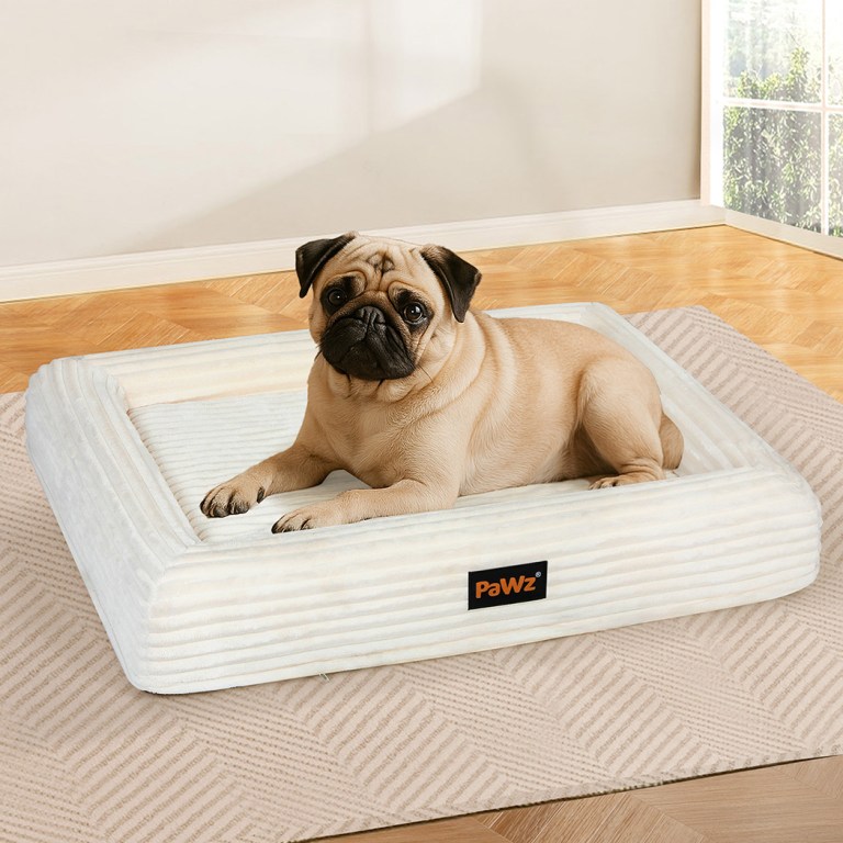 pawz m size orthopedic dog bed with corduroy removable cover waterproof washable beige pawz m size orthopedic dog bed with corduroy removable cover waterproof washable beige