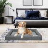 pawz memory foam pet bed calming dog l large