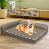 pawz orthopedic dog bed l coffee