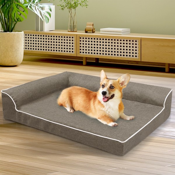 pawz orthopedic dog bed l coffee