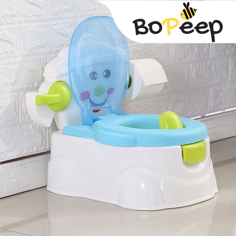 bopeep kids potty trainer seat safety blue