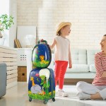 bopeep 16''13'' 2pcs kids luggage set jungle